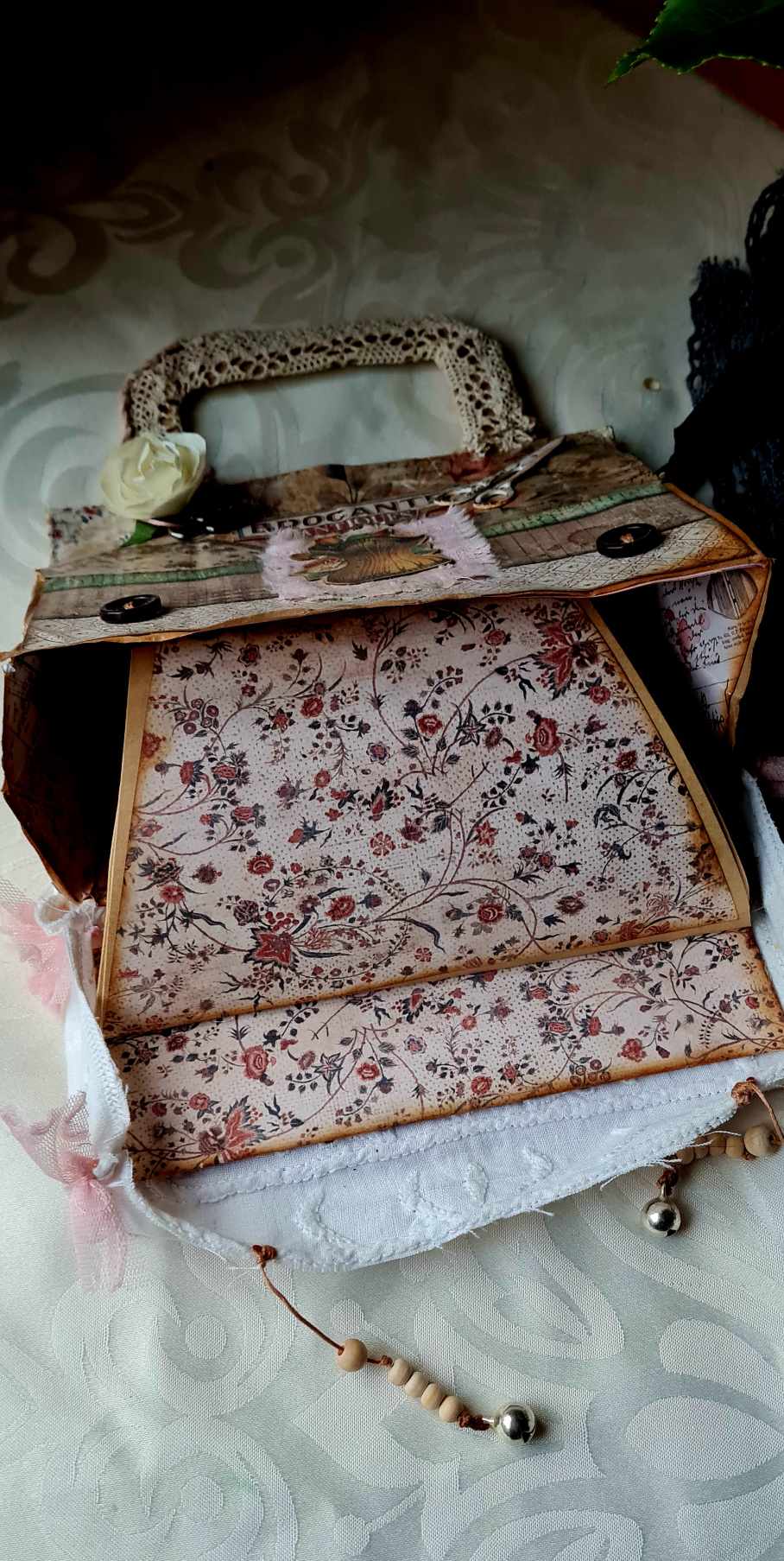 Sac a main grimoire brocante antique