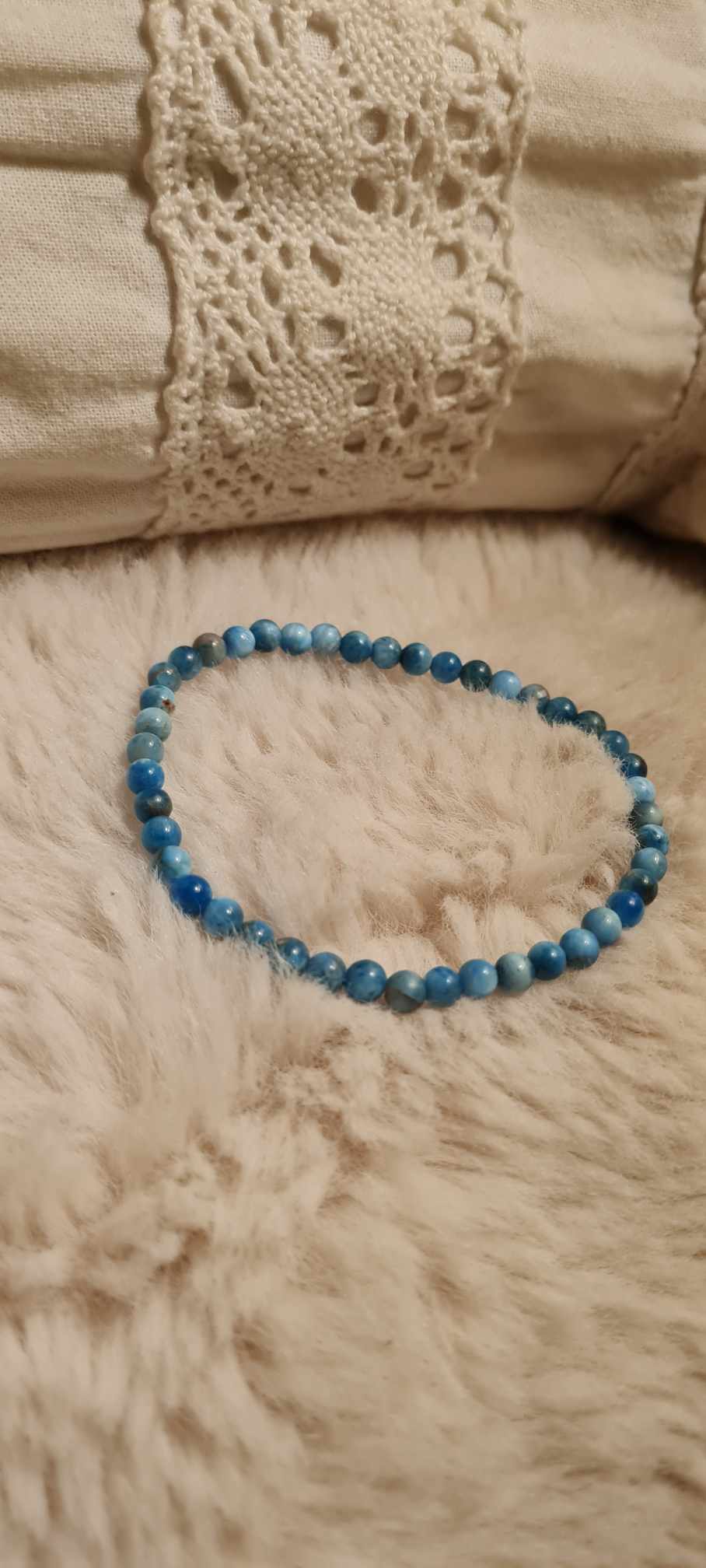 Bracelet apatite bleue