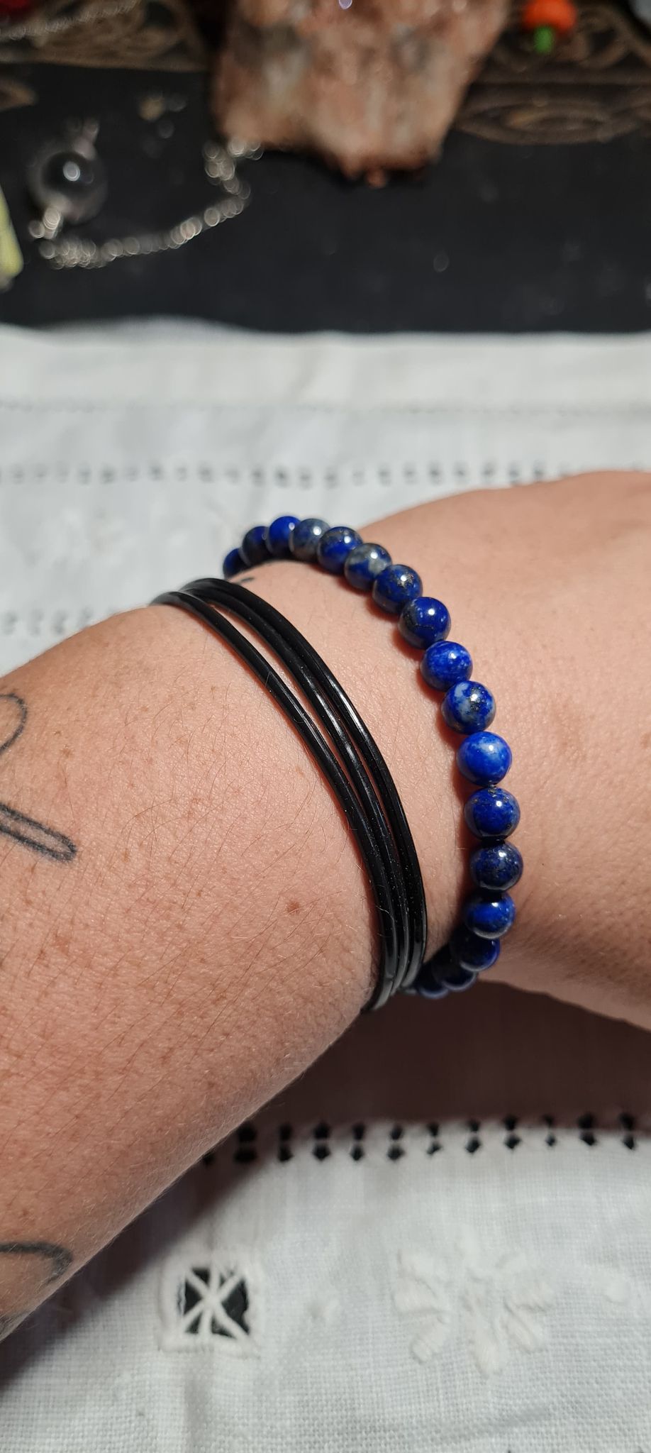 Bracelet en lapis lazuli