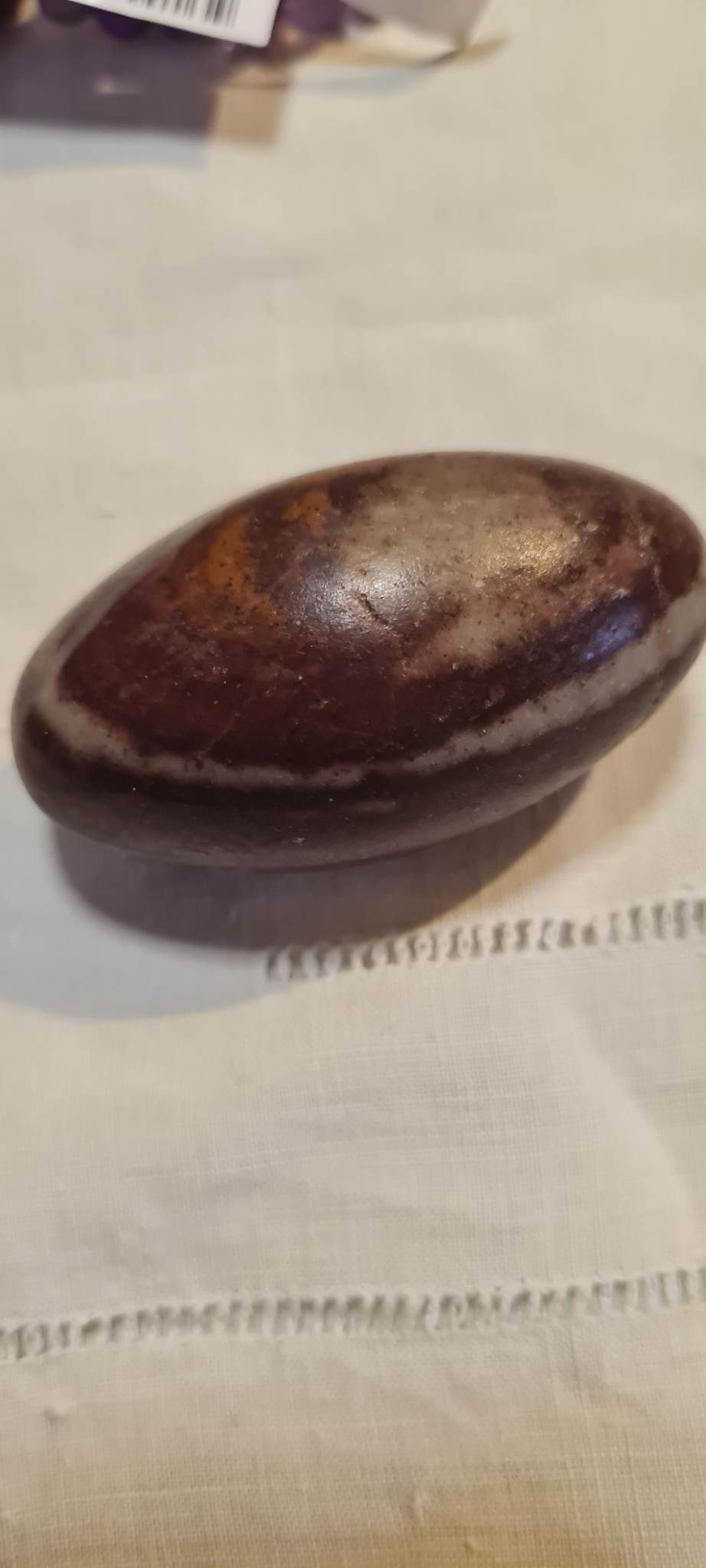 Petite pierre roulée Shiva lingam